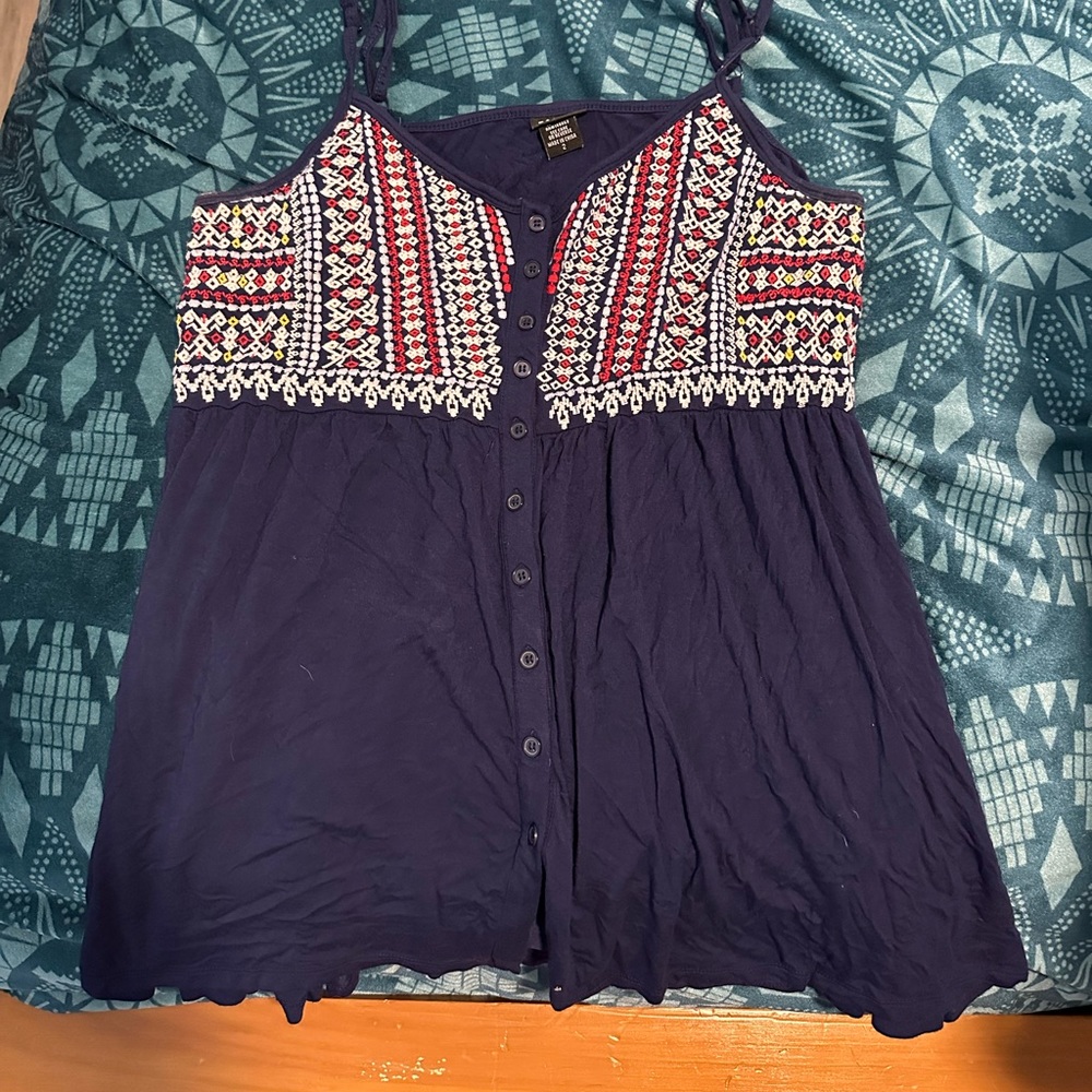 Torrid size 2 spaghetti strap blue